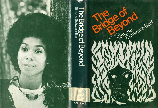 Pictured: Dust jacket of The Bridge of Beyond (1975) in the UK edition published with Gollancz. (Image credit: The Digital Library of the Caribbean)